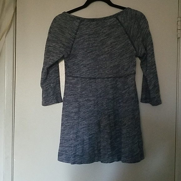 Anthropologie beautiful navy blue and white top. - Picture 5 of 5